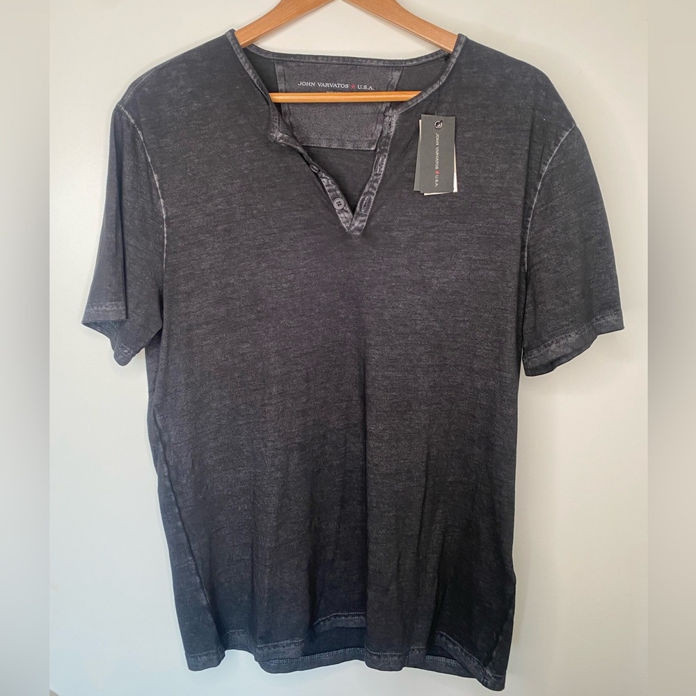 JOHN VARVATOS Men's Elgin Ss Grommet with Cold Dye